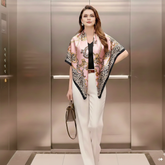 90x90 Seidentuch rosa klassisch N299